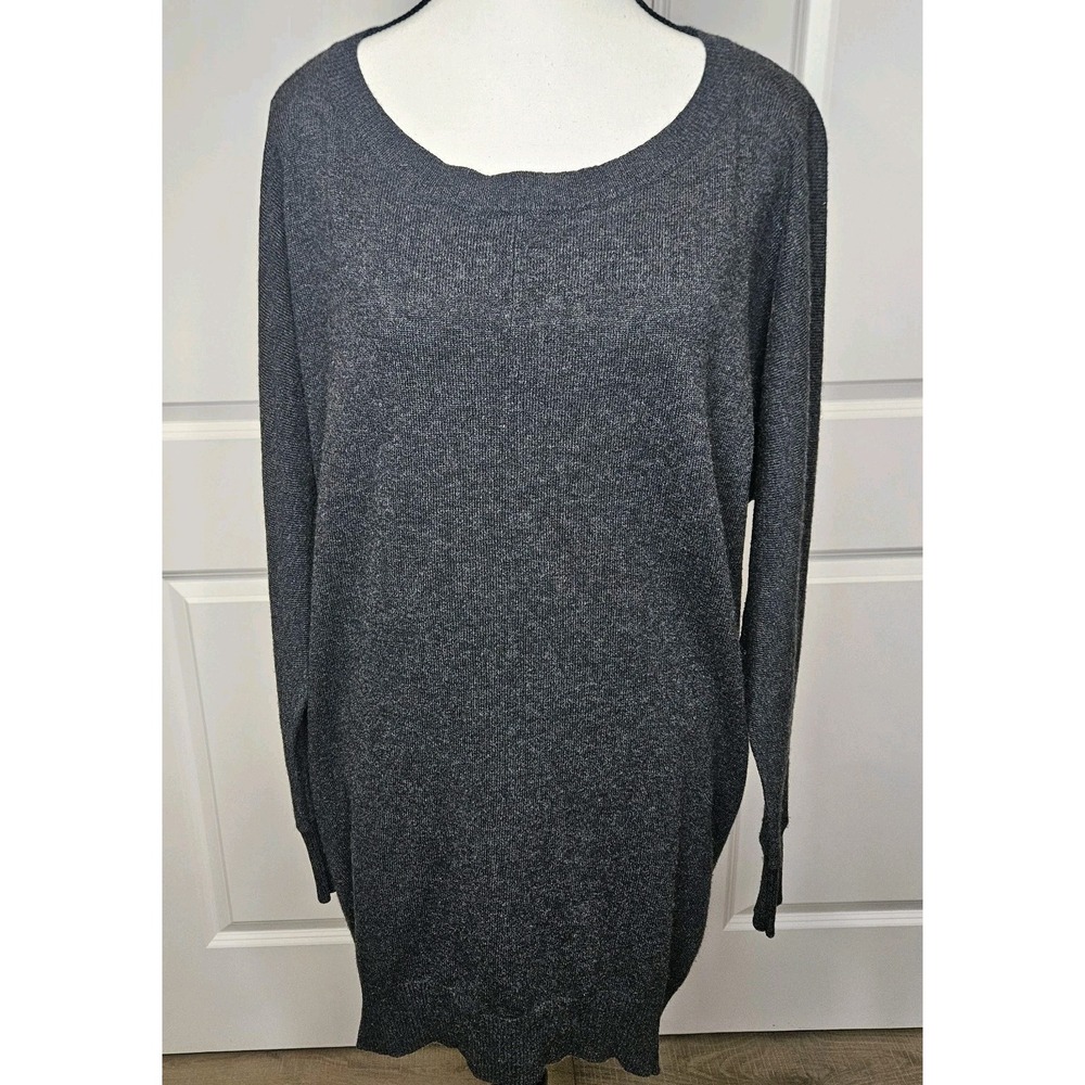 Theory Womens Karlina  Cashmere‎ Dress Size Small Gray Dolman Longsleeve
